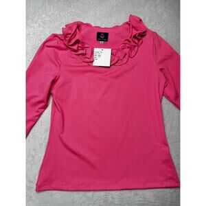 Sailor-Sailor Cricket Top Fuchsia 3/4 Sleeve SZ M UPF 50+ Resortwear NWT